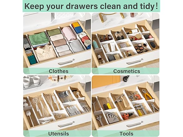 FUNIZE Expandable Drawer Dividers