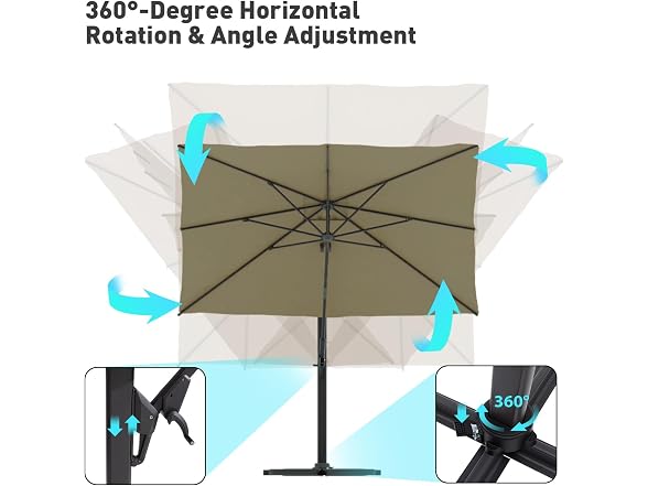 COSIEST 10'x10' Patio Umbrella