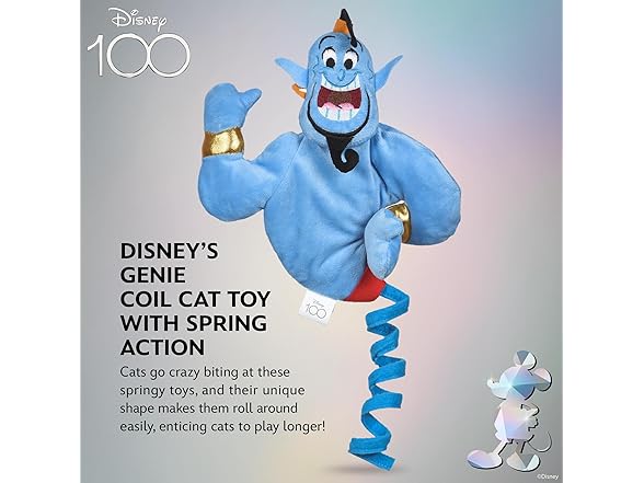Disney for Pets Genie Cat Coil Toy with Catnip