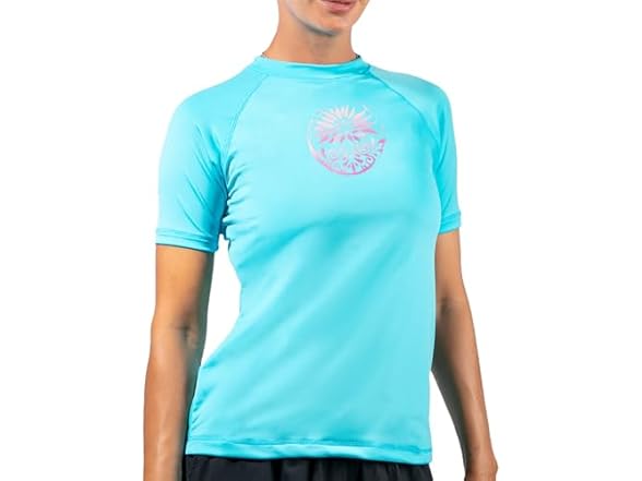 Kanu Surf Women's S/S Aqua Rashguard (M)