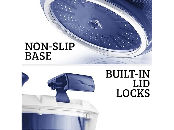 5L Salad Spinner w/ Rotary Handle