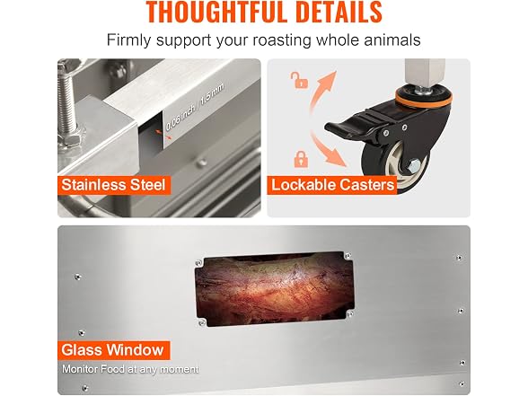 VEVOR Stainless Steel Rotisserie Grill