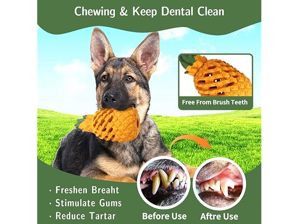 clapzovr Upgrade Dog Toys for Aggressive Chew