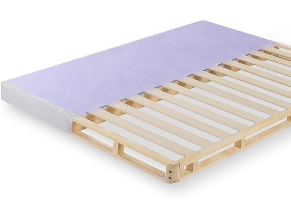 ZINUS Edgar 4 Inch Wood Box Spring, Mattress Foundation