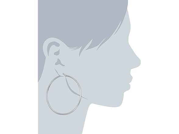 Amazon Stainless Hoop Earrings, 61mm