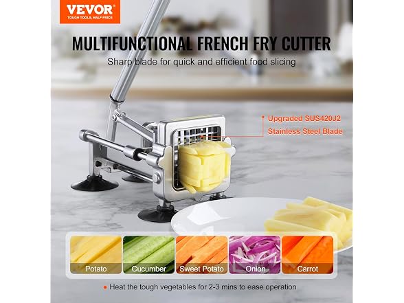 French Fry Cutter, Potato Slicer and3/8-Inch