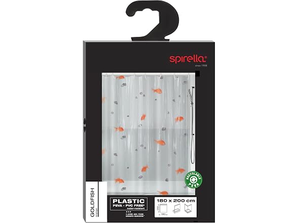 Spirella Goldfish Orange Shower Curt