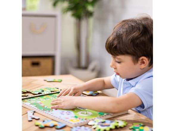 Melissa & Doug Animal Chase Spinning Gear Puzzle