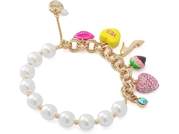 Betsey Johnson Sweetheart Pearl Bracelet
