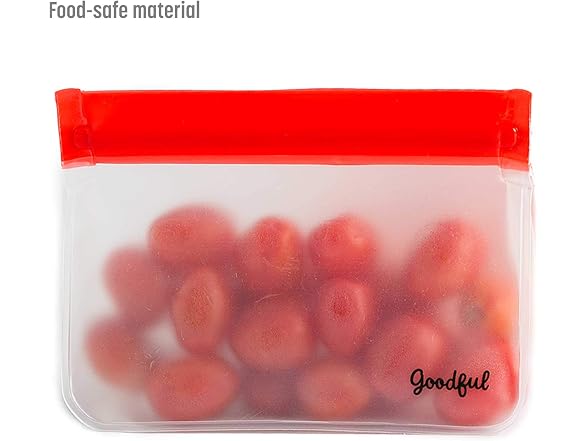 Goodful Reusable Standup Food Storage Bags (6 pack, Assorted Sizes)