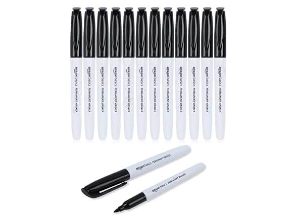 Amazon Basics Fine Point Tip Permanent Markers