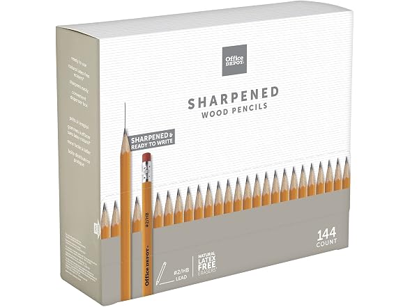 Office Depot® Brand Gravity Feed Woodcase Pre-Sharpened Pencils