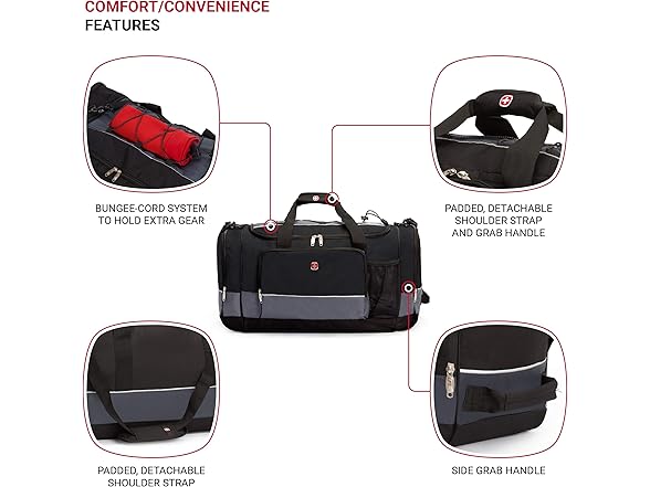 SwissGear 28" Duffle Grey/Black