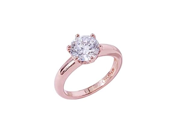 Amazon Essentials Women Ring Solitaire 2ct Platinu