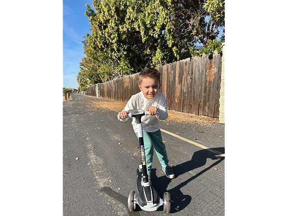Nattork White Kids Scooter for Age 3-10