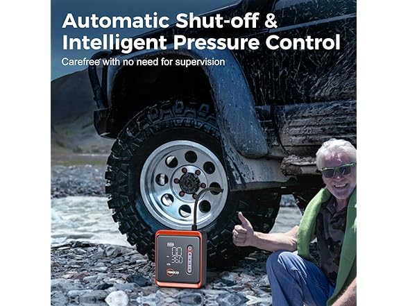 Tire Inflator 150 PSI Auto Shut-Off