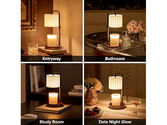 keysays Dimmable Candle Warmer Lamp