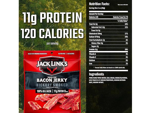 Jack Link's Thick Cut Hickory Smoked Bac