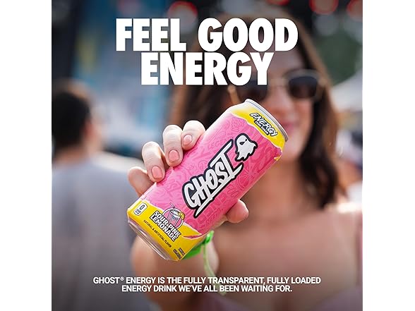 GHOST Energy Drink - 12-Pack, Sour Pink Lemonade