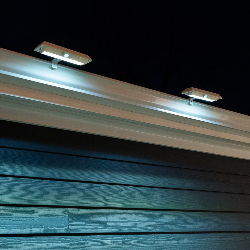 Solar Motion Detector Outdoor LED Lights - 2 Pack - Gallery 14