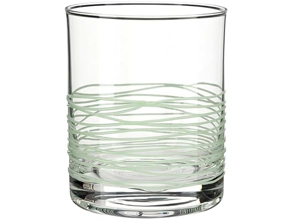 Double Old Fashioned Cocktail Glass with Spun Texture