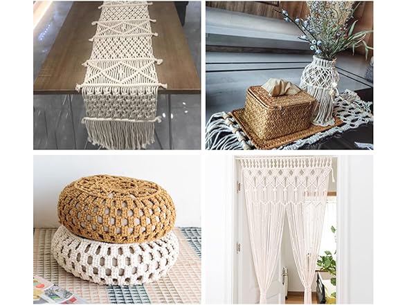 HAPYLY Macrame Cord Light Pink