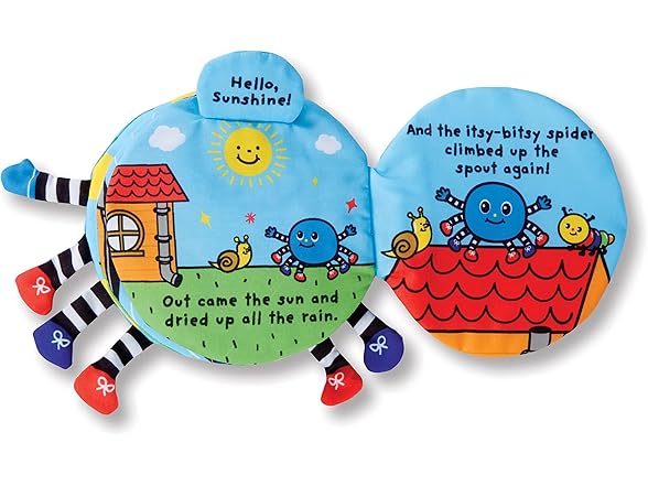 Melissa & Doug K's Kids Itsy-Bitsy Spider 8-Page Soft Book 