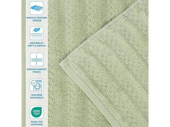Superior 6PC Zuma Zero Twist Cotton Hand Towels