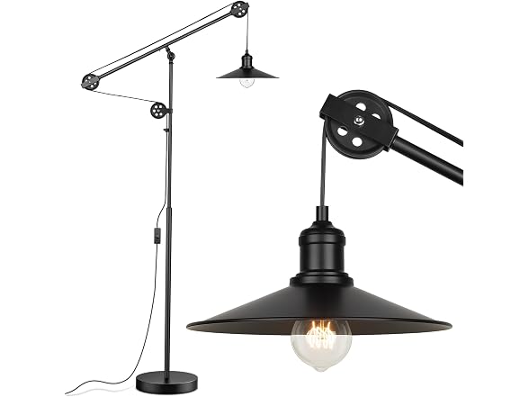 Adjustable Industrial Floor Lamp