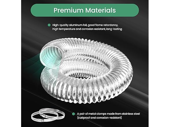 HealSmart 6" Dryer Vent Hose 8ft