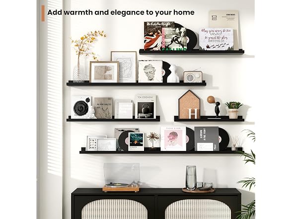 Fun Memories Picture Shelves 36" Black