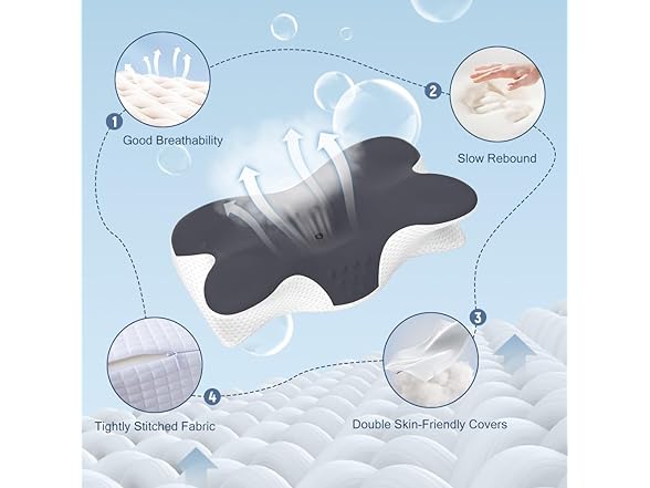 Jpoht cervical neck pillow