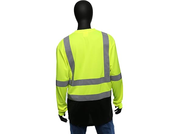 West Chester Hi-Vis Color Block Safety Long Sleeve Shirt XXL