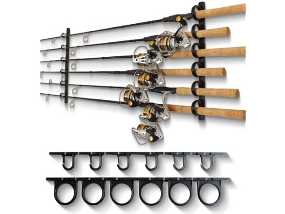 Rush Creek Creations, Ceiling Fishing Rod Holder for 6 Rods