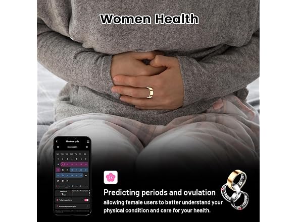 FAHKNS Smart Health Ring for Women