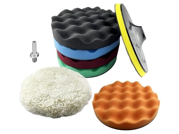7PCS 7” Buffing and Polishing Pad Kit