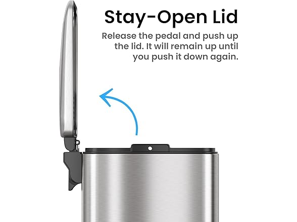 iTouchless 1.32G SoftStep 2.0 Trash Can