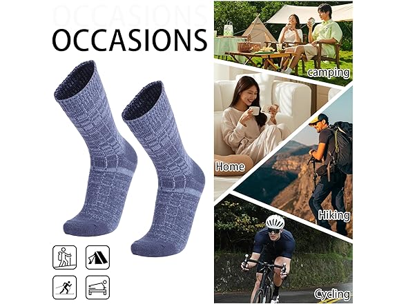 WHCPCYO 5 Pairs Mens Calf Socks 6-11