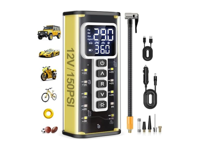 Teffim Portable Tire Inflator