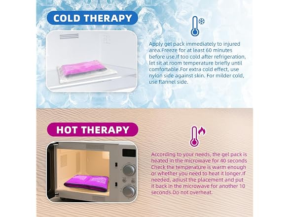 Conbella Wrist Ice Pack Wrap Purple