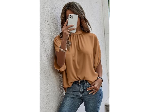 Angashion Women (XL) Tops Short Sleeve Top Shirts