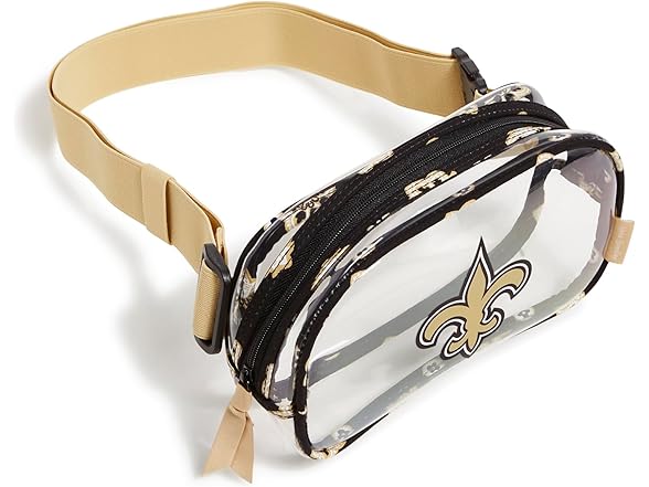 Vera Bradley NFL Saints Clear Belt Bag