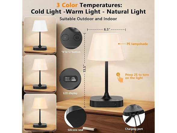Vutirp Table Lamp, Black