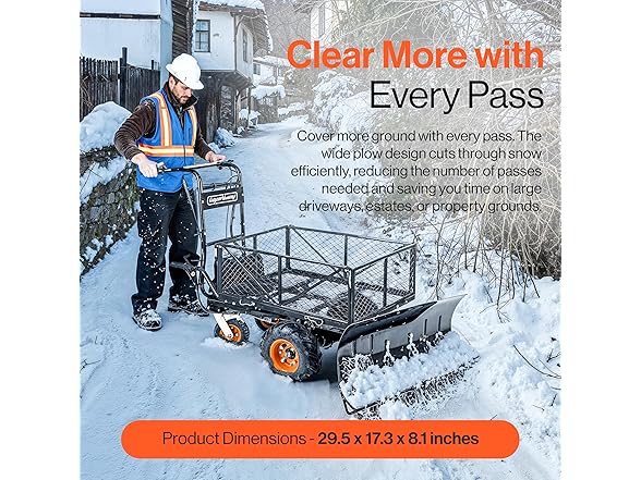 SuperHandy Snow Plow Attachment