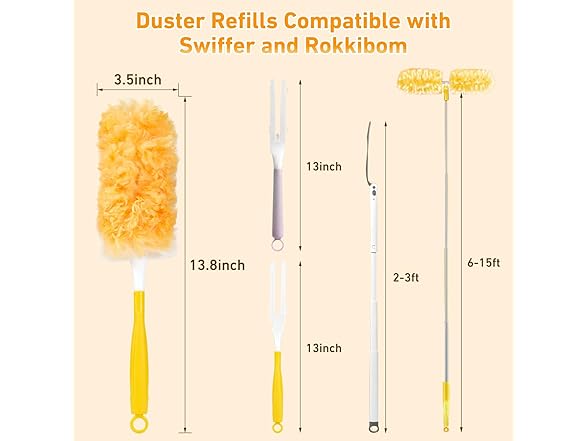 360° Duster Refills 25Pk w/ Handle