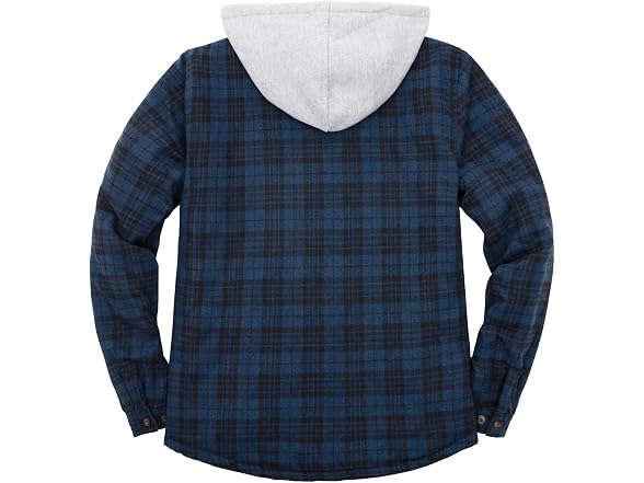 Zenthace Men (L) Quilted Flannel Shirt Jacket Coat