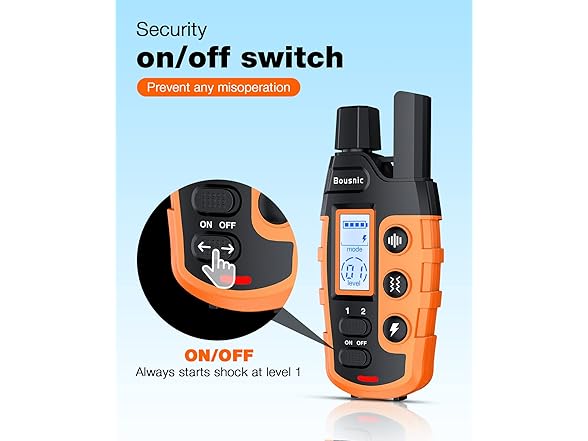 Bousnic B0BCDH7CS1 Dog Shock Collar