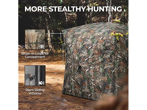 HUNTSEN Hunting Blind 270° See Through