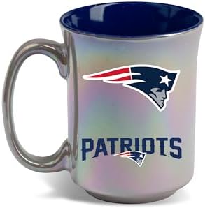 The Memory Company Officially Licensed NFL 15oz Iridescent Ceramic Mug - Premium Coffee Cup with Team Logo, Perfect Fan Gift, Durable Drinkware for Hot & Cold Beverages