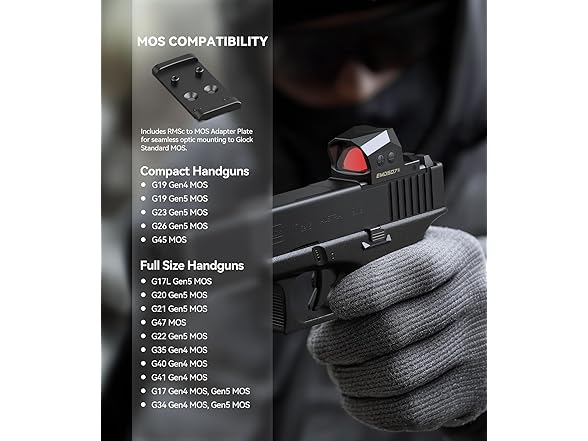 VOTATU EMD507-R Multi-Reticle Enclosed Reflex Sight
